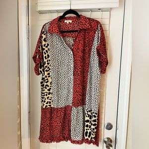 Umgee Multi Colored Leopard Tunic